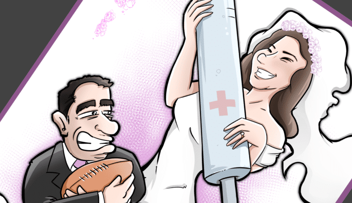 Caricatura personalizada - Un regalo de boda 0