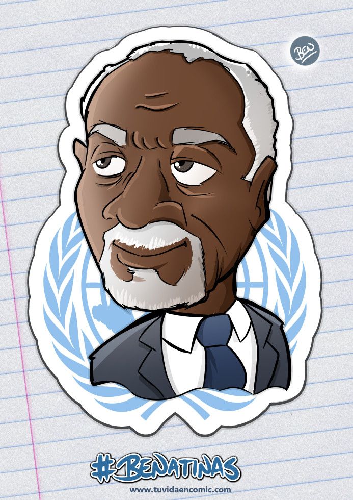 Caricatura - Kofi Annan - BENatinas - TuVidaEnComic.com