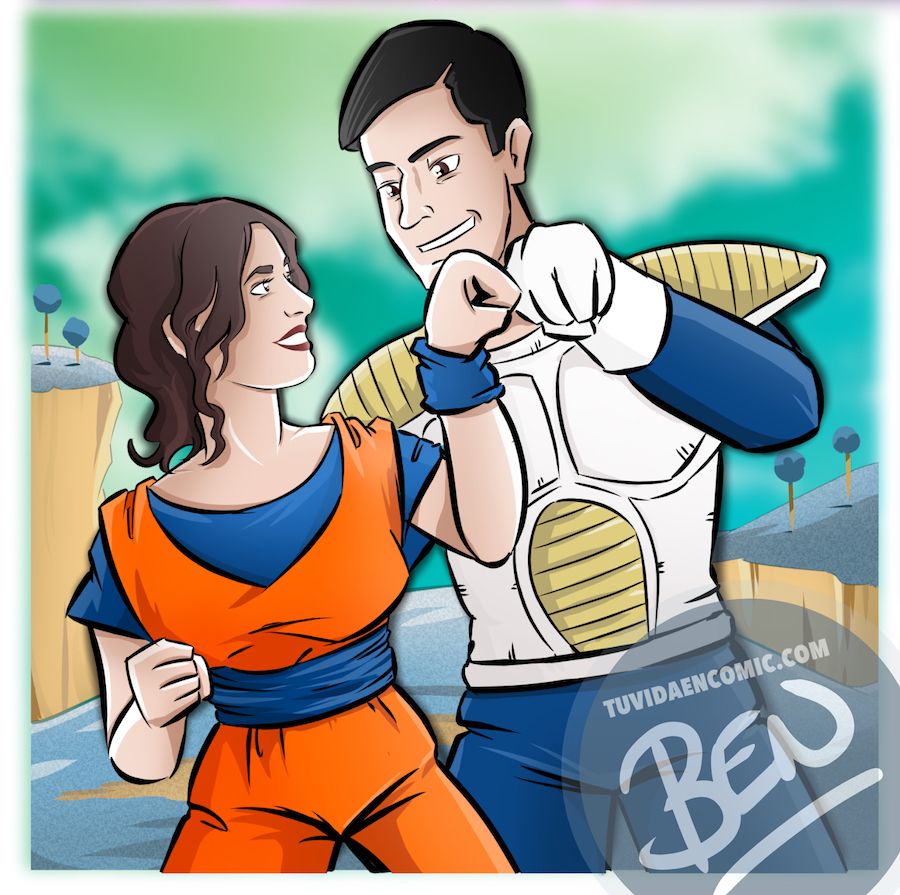 Cómic personalizado - "Coge la Tardis, que nos vamos de boda" - Ilustración - Caricatura personalizada - www.tuvidaencomic.com - BEN - 5